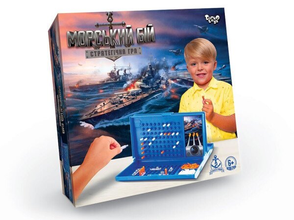 Настільна розважальна гра &quot;Морський бій&quot; укр (2000903715542)