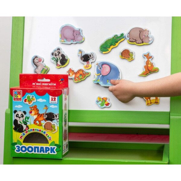 Купить Мой маленький мир на магнитах "Зоопарк" Vladi Toys VT3106-10 Артикул: 4820195053133 Фото №2