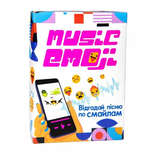 Настольная игра Strateg Music Emoji развлекательная на украинском языке 30249 (4823113819354)