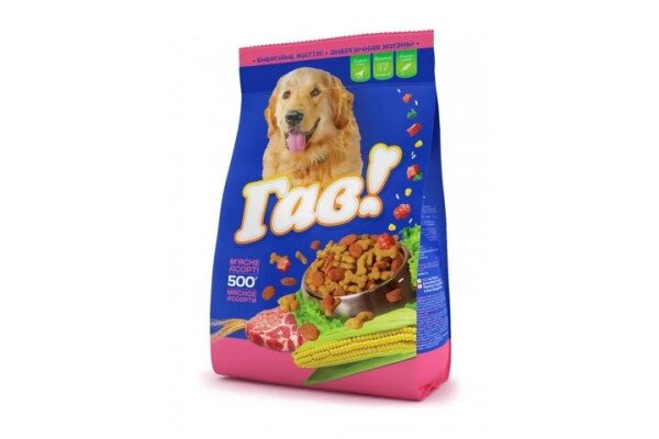 Корм для собак «Мясное ассорти» ГАВ 0013 500 г (4820083900013)