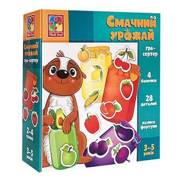 Мини-развивашка сортер «Вкусный урожай» VT1804-41 Разноцветный