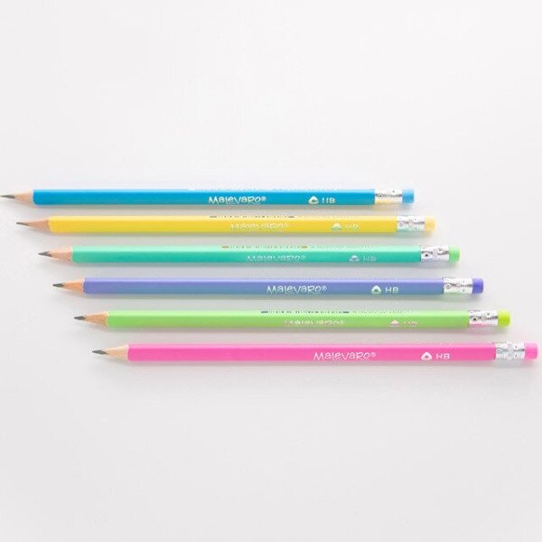 Олівці чорнографітні трикутні PASTEL Malevarо ML760202 168 шт (4820252760202)(SC)