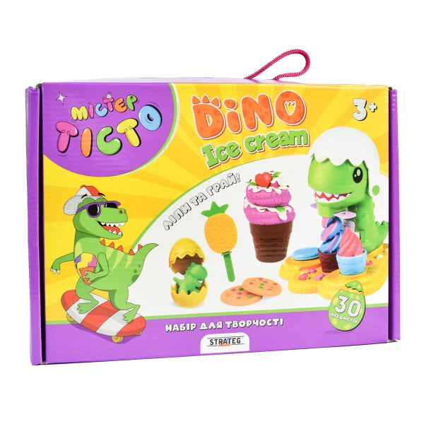 Набор для творчества Мистер тесто Dino Ice Cream Strateg 41024
