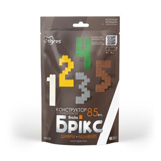 Конструктор Цифри &quot;Брікс&quot; Tigres 40008 85 ел. (4820251102089)