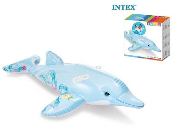 Надувний плотик &quot;Дельфін&quot; Intex 58535 Різнокольоровий