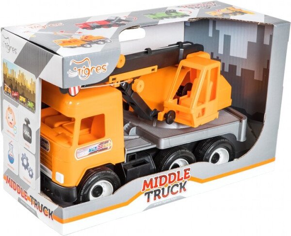 Кран &quot;Middle truck&quot; Сity Tigres 39313 Різнокольоровий