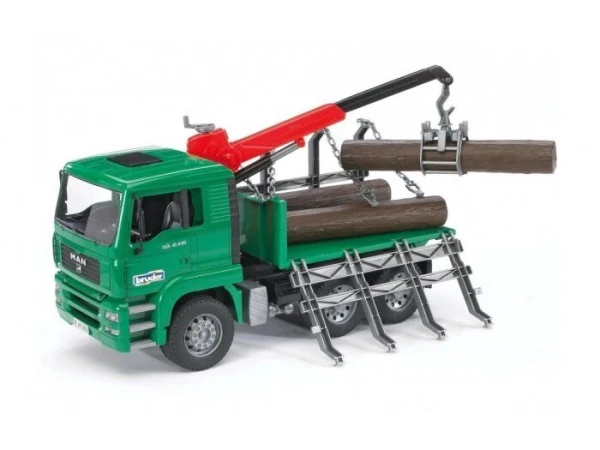 Купить Машинка іграшкова Лісовоз MAN TGA+кран-маніпулятор Bruder 2769 Різнокольоровий​ Артикул: 2400670623017 Фото №1