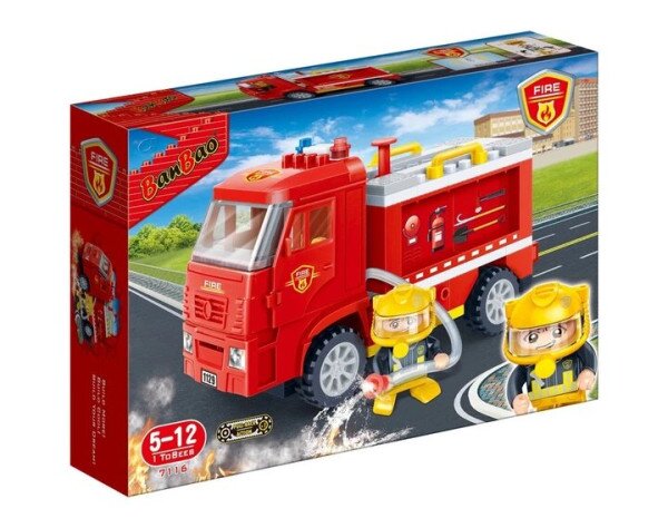 Купить Конструктор "Пожежники" BanBao 7116 112 елементів  Різнокольоровий​ Артикул: 6974387594473 Фото №1