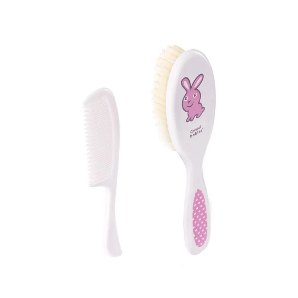 Щетка для волос с расческой мягкая Tigres Canpol babies 2/417 Розовый (2000989819004)