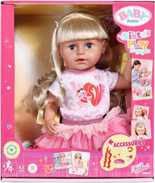 Лялька &quot;Стильна сестричка&quot; BABY BORN 833018 43 см Різнокольоровий