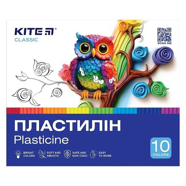 Пластилин восковой Kite K-094 Разноцветный (4063276208408)(SC)