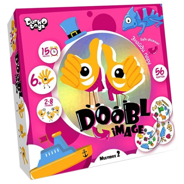 Настільна розважальна гра &quot;Doobl Image&quot; велика Danko Toys Різнокольоровий