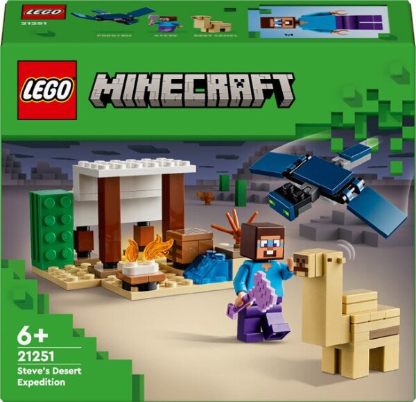 Конструктор LEGO Експедиція Стіва в пустелю 21251 75 деталей Різнокольоровий