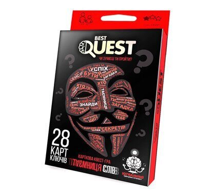 Настільна гра Danko Toys BEST QUEST укр (BQ-01-01U, 02U, 03U, 04U) (2000902322390)