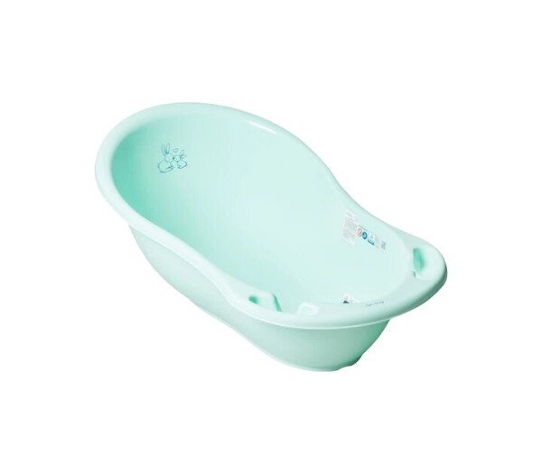 Купить Ванночка со сливом детская "Зайчики" TEGA KR-004-105 86 см Мятный Артикул: 5902963008077 Фото №1