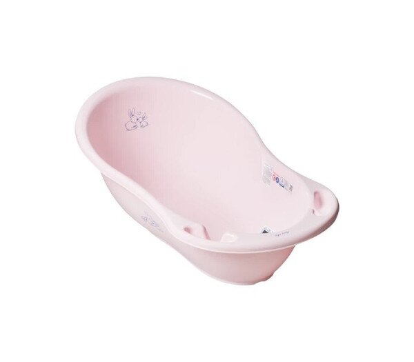 Купить Ванночка со сливом детская "Зайчики" TEGA KR-004-104 86 см Розовый Артикул: 5902963008060 Фото №1