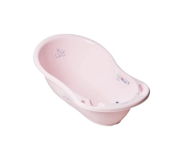 Купить Ванночка со сливом детская "Зайчики" TEGA KR-004-104 86 см Розовый Артикул: 5902963008060 Фото №1
