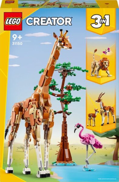 Конструктор LEGO Дикие животные сафари 31150 780 деталей Разноцветный