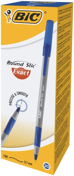 Ручка шарик. &quot;BIC&quot; Round Stic Exact / 918543 / / 879 / сын. (3086123350571)(SC)