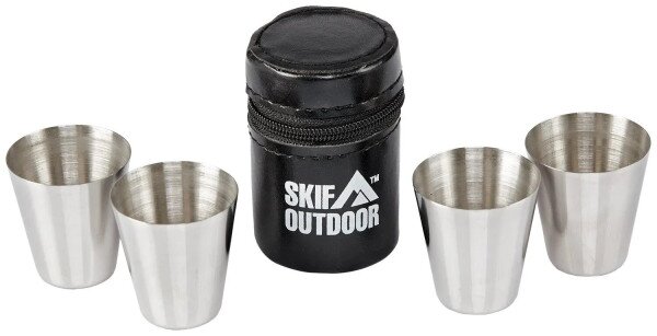 Купити Набір чарок для пікніка Skif Outdoor Quadroset SO-1004-30 Різнокольоровий Артикул: 2238902400002 Фото №1