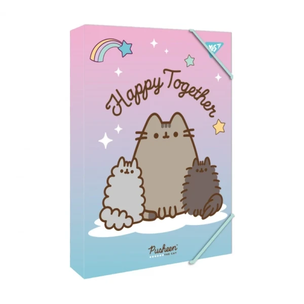 Купить Папка для работы на резинке "Pusheen" YES 500236 Разноцветный Артикул: 5056574438317 Фото №1