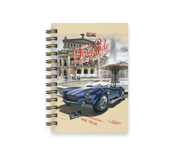 Блокнот Аркуш 120арк Retro Car 1B1705 (4402647021459)(SC)