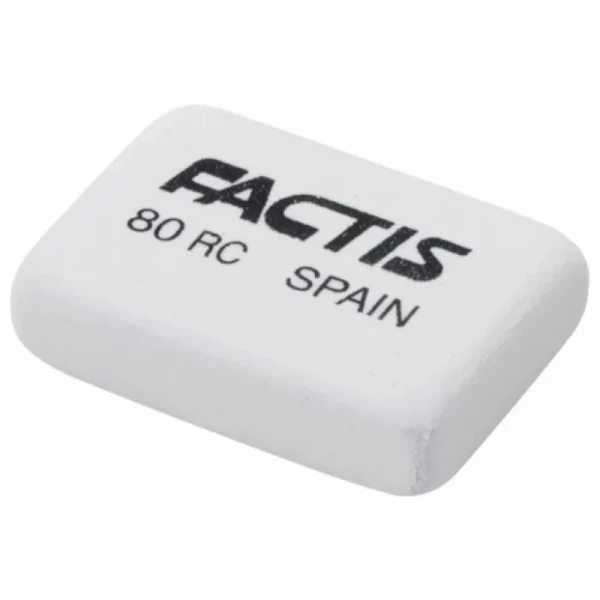 Купить Резинка прямоугольная FACTIS 80RC Белый Артикул: 8414034000028 Фото №1