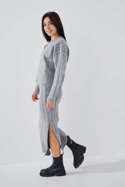 Купити Костюм жіночий Femme 10104 One Size Сірий (2000990184634D) Артикул: 2000990184634 Фото №3