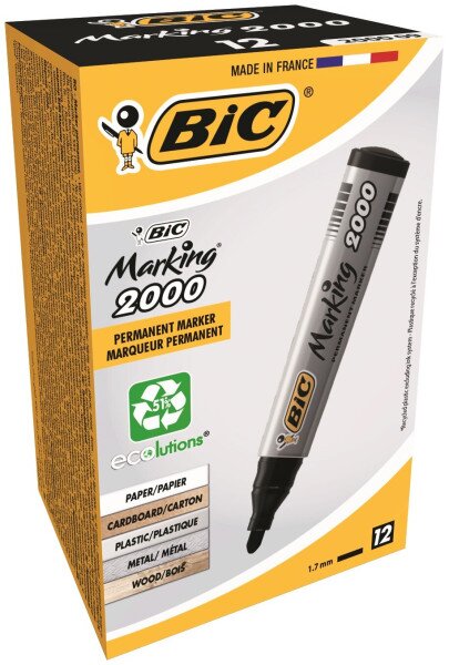 Купить Маркер "BIC" 2000 09 ЭКО пермь. / 8209153/095 / черный (3086129999699)(SC) Артикул: 3086129999699 Фото №3