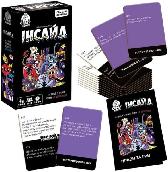 Купить Игра настольная Vladi Toys развлекательная Инсайд VT5903-03 Разноцветный Артикул: 4820234765867 Фото №2