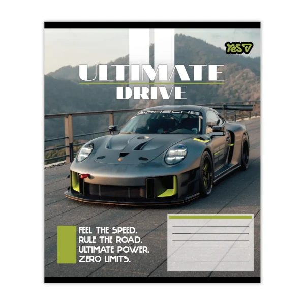 Купити Зошит учнівський "Ultimate drive" YES 768786 24 аркуши Різнокольоровий Артикул: 4823133109473 Фото №1