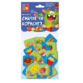 Купити Гра розвиваюча магнітна "Смачне чи корисне? Vladi Toys VT5900-06 Артикул: 4820234766918 Фото №1