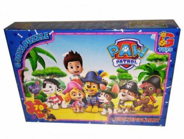 Пазли ТМ &quot;G-Toys&quot; із серії &quot;Paw Patrol&quot; 70 елементів PW0823 Різнокольоровий