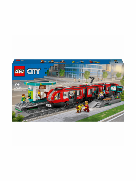Купить Конструктор LEGO Трамвай и вокзал в центре города 60423 811 эл. Разноцветный Артикул: 5702017589190 Фото №1