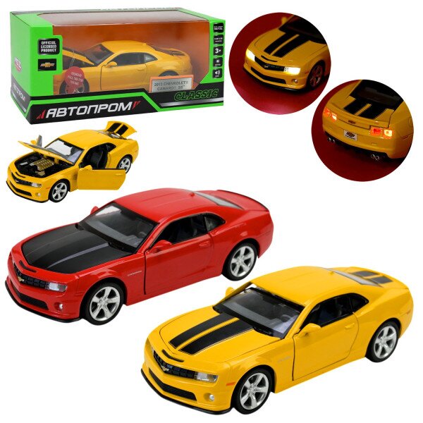 Купити Іграшка Машина Chevrolet Camaro SS АВТОПРОМ 68335 Червоний Артикул: 2000999351143 Фото №2