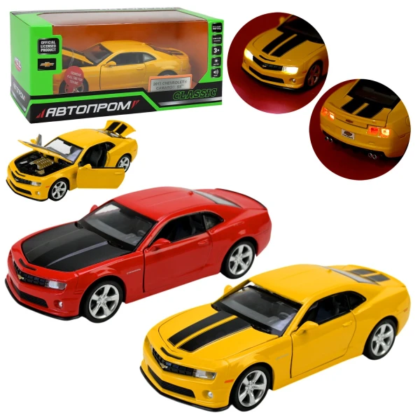 Купить Игрушка Машина Chevrolet Camaro SS АВТОПРОМ 68335 Красный Артикул: 2000999351143 Фото №2