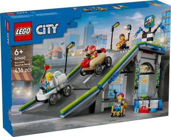 Купить Конструктор LEGO Никаких ограничений: Автодром для гоночных автомобилей 60460 436 эл. Разноцветный Артикул: 5702017812601 Фото №1