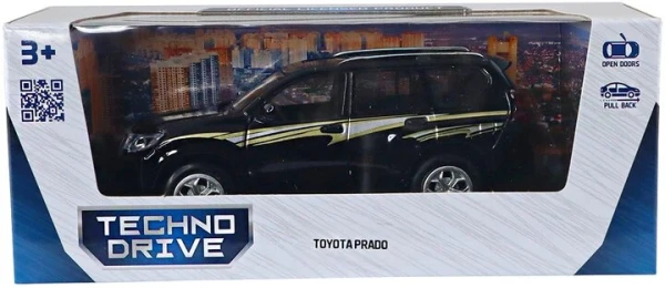 Купить Автомодель TOYOTA PRADO TechnoDrive KM6189D Черный Артикул: 6974465202115 Фото №3