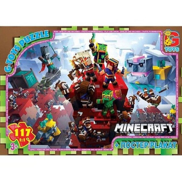 Пазли ТМ &quot;G-Toys&quot; із серії &quot;Minecraft&quot; 117 елементів MC805 Різнокольоровий