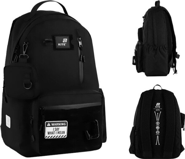 Рюкзак підлітковий для хлопчика Kite K25-949L-1 Чорний