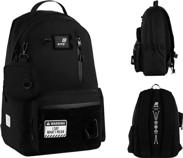 Рюкзак підлітковий для хлопчика Kite K25-949L-1 Чорний
