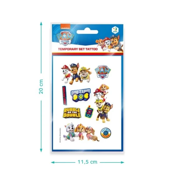 Купити Набір дитячих тимчасових татуювань "Paw Patrol" Dodo 200435 Різнокольоровий Артикул: 4823115907851 Фото №3