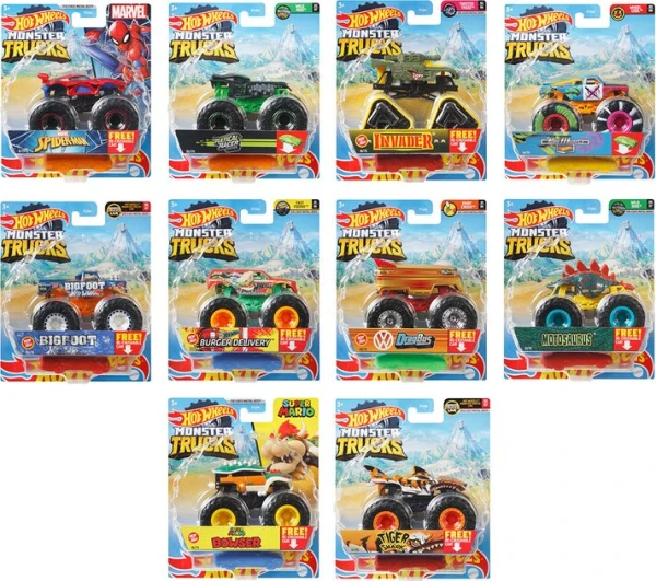 Базова машинка-позашляховик серії &quot;Power Smashers&quot; Monster Trucks Hot Wheels HYJ19 Різнокольоровий