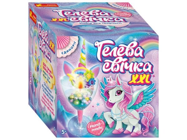 Гелевая свечка Ранок 10100523У Единорог (4823076150082)