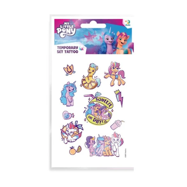 Купити Набір дитячих тимчасових татуювань "My Little Pony" Dodo 200438 Різнокольоровий Артикул: 4823115907882 Фото №1