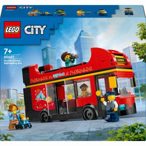 Конструктор LEGO Красный двухэтажный экскурсионный автобус 60407 Разноцветный