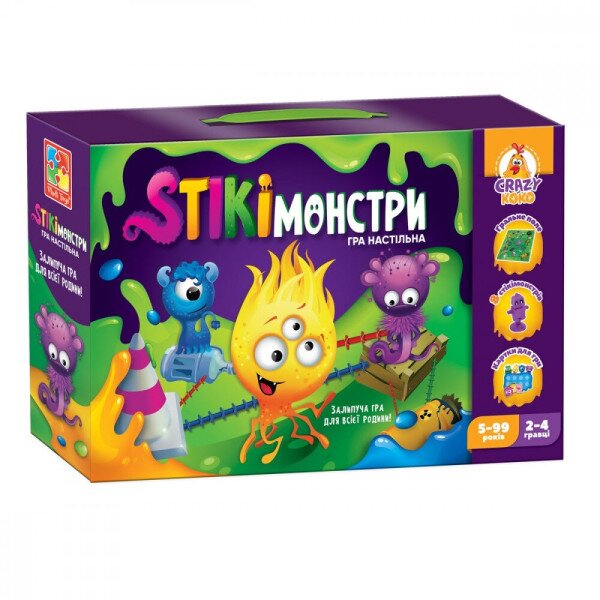 Настільна гра VLADI TOYS VT8055-35 Стікімонстри (4820234763290)