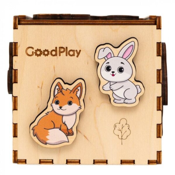 Купить Кубик-сортер "Лесные зверята" GoodPlay CUB-4-008 Разноцветный Артикул: 4820276870284 Фото №3