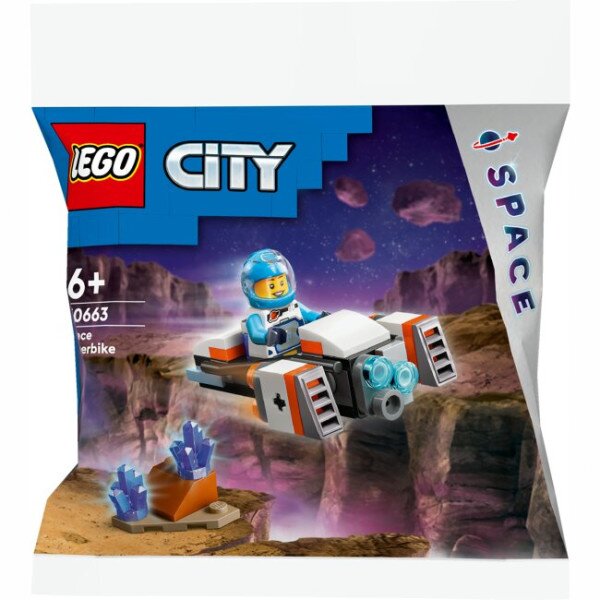 Конструктор LEGO Космічний мотоцикл 30663 46 деталей Різнокольоровий