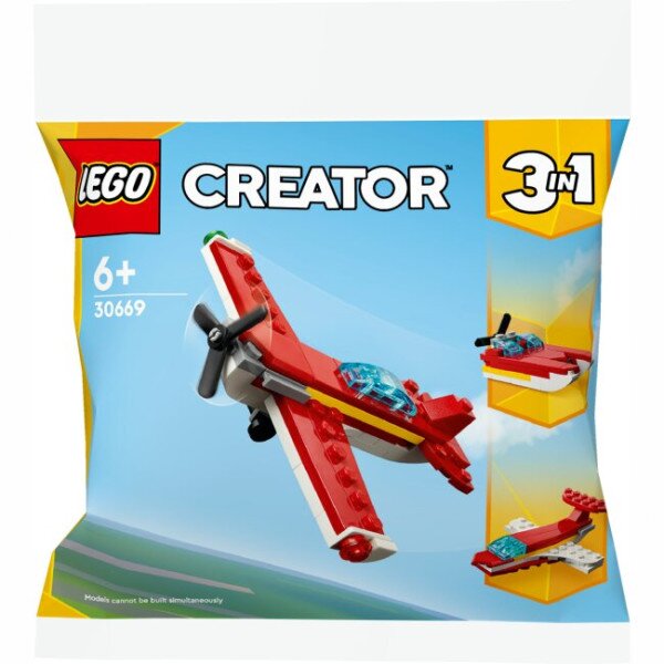 Конструктор LEGO Культовий червоний літак 30669 51 деталь Різнокольоровий